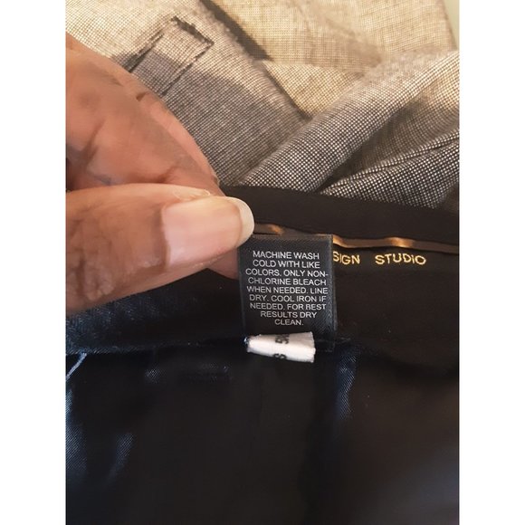 Express Design Studio Straight Dress Pants Grayish Black Size 2 Regular - Picture 5 of 8